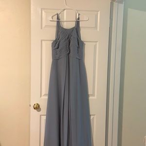 Azazie ginger bridesmaids, size A6, dusty blue